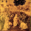 Картина Леонардо да Винчи- Поклонение волхвов
